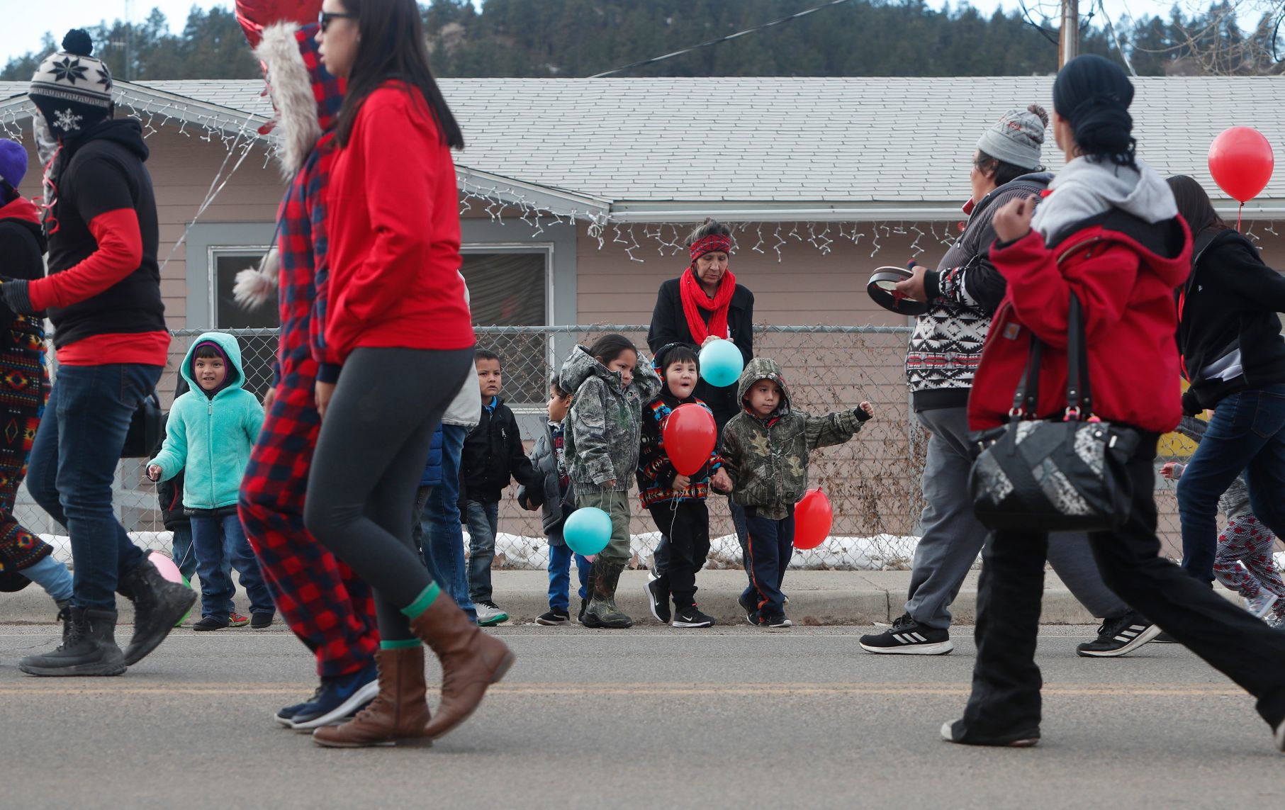 #HennyStrong march through Lame Deer